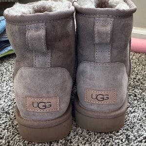 UGG Brown Suede Shearling Boots